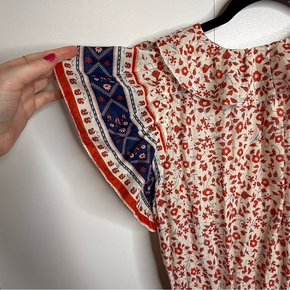 Trovata Birds of Paradis Marcella Mini Dress Red Ivy XS - Picture 6 of 11